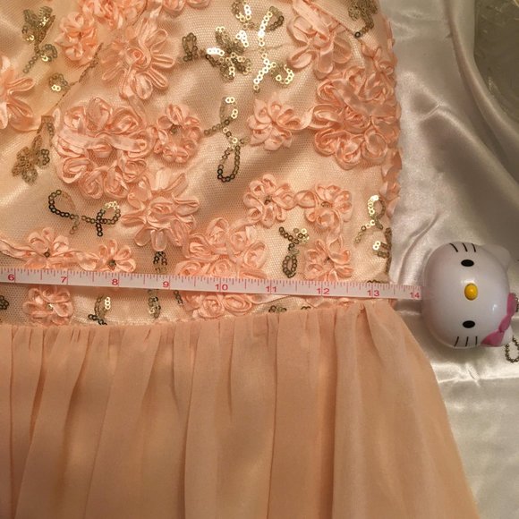 ADORABLE vintage peach baby doll style FAIRY DRESS! - Picture 16 of 16